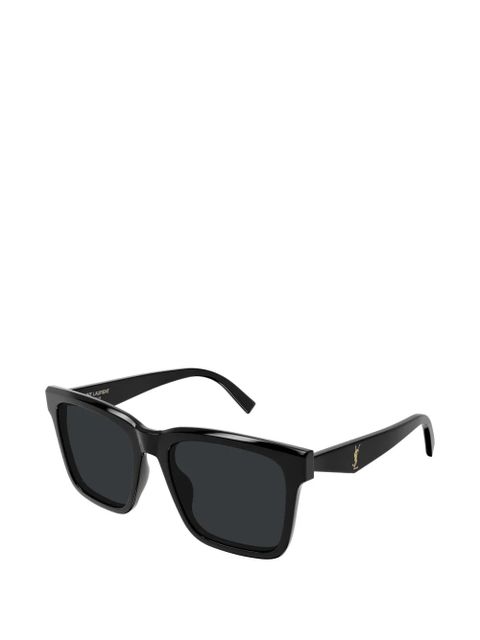 Saint Laurent Eyewear square-frame logo-detail sunglasses - Black - zdjęcie produktu nr 2