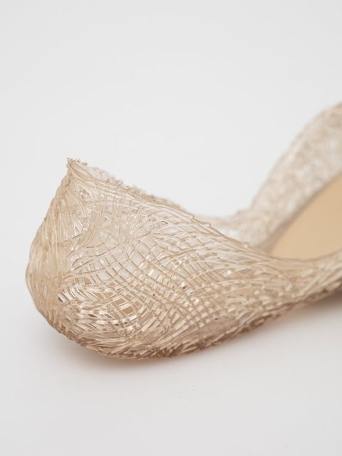 Melissa Baleriny Campana Flow kolor beżowy na płaskim obcasie