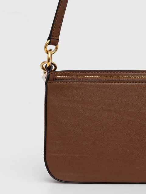 Bally torebka skórzana kolor brązowy WAM03V