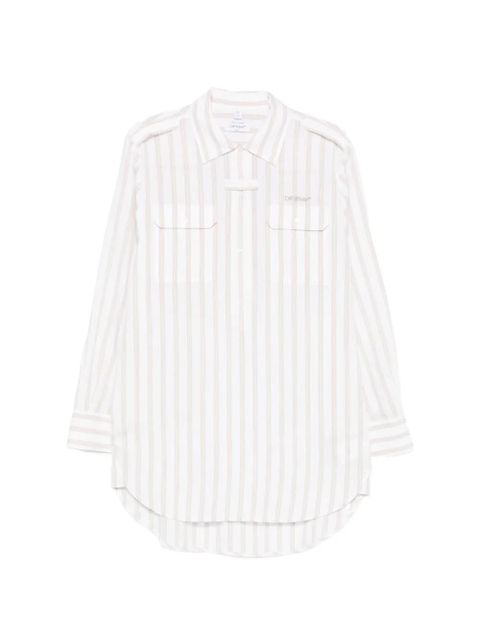 Off-White striped pocketed mini dress - zdjęcie produktu nr 1