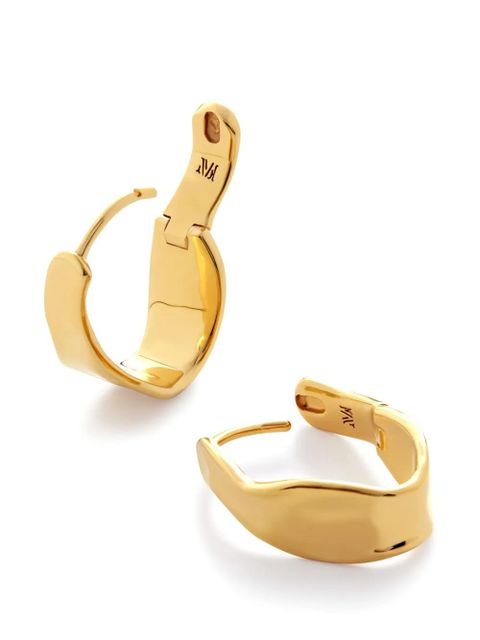 Monica Vinader scultped hoop design earrings - Gold - zdjęcie produktu nr 2