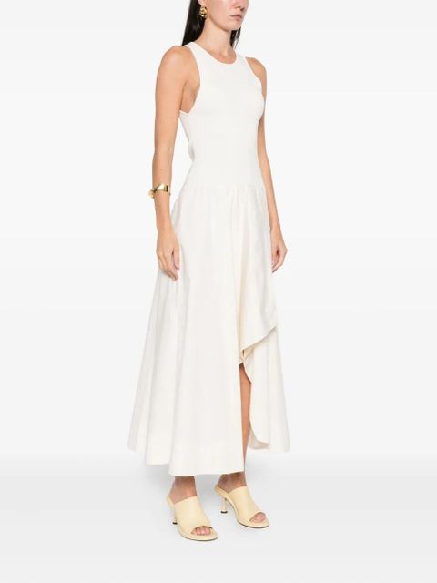 St. Agni asymmetric maxi dress - Neutrals