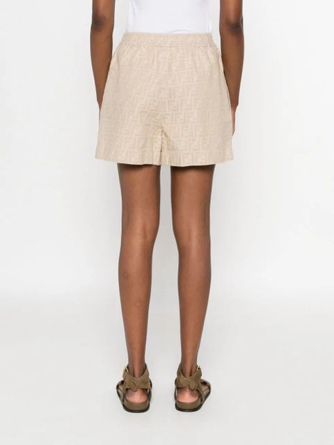 FENDI FF-jacquard shorts - Neutrals
