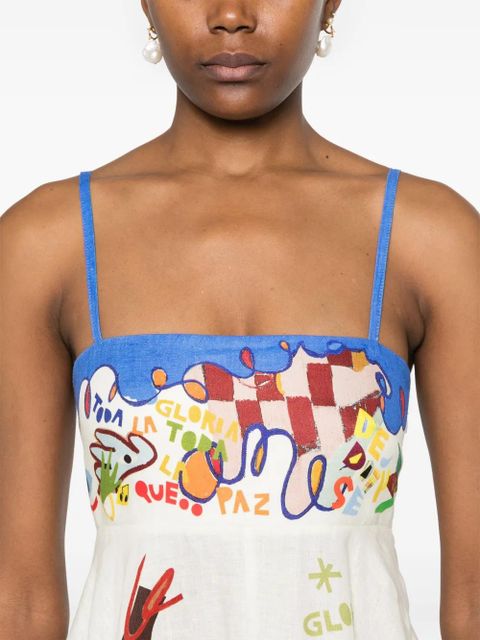 ALEMAIS Nadia maxi dress - Blue