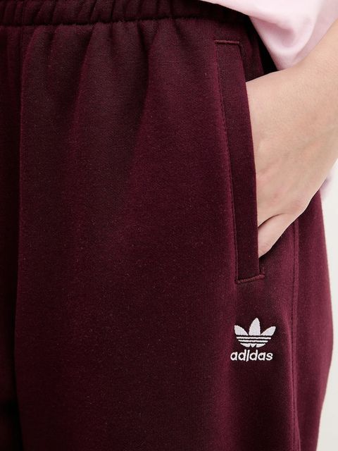 adidas Originals spodnie dresowe Essentials damskie kolor bordowy gładkie KC9102