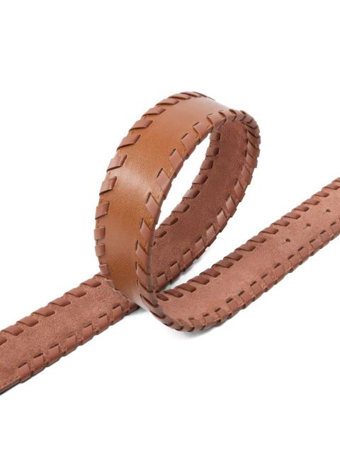 PINKO braided Love Birds-buckle belt - Neutrals