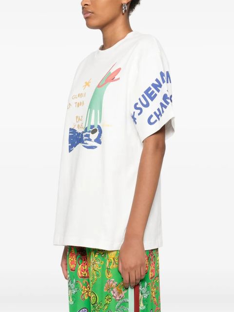 ALEMAIS Nadia Fish T-shirt - White