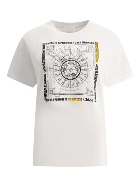 Chloé graphic-print T-shirt - White - zdjęcie produktu nr 1