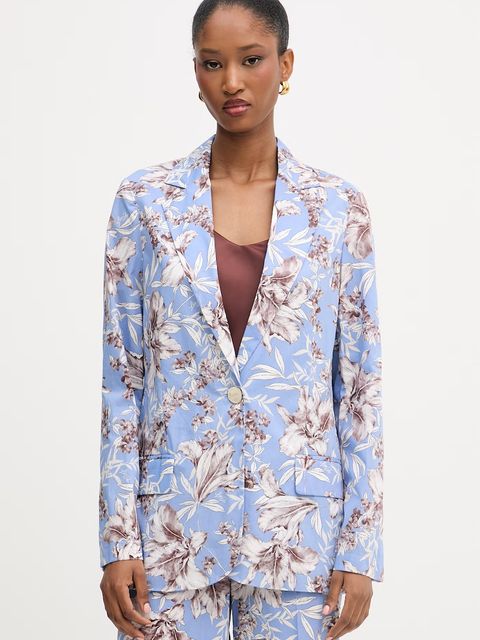 Liu Jo marynarka jednorzędowa damska bawełniana - zdjęcie produktu nr 1