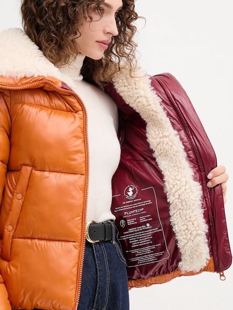 Save The Duck kurtka MOMA kolor pomarańczowy zimowa D30974W.LOVE21