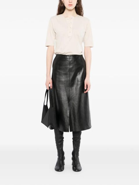 Maison Margiela Henley-neck T-shirt - Neutrals - zdjęcie produktu nr 2