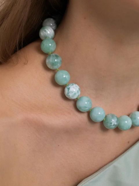 Jennifer Behr Louisa jade beaded necklace - Green - zdjęcie produktu nr 2