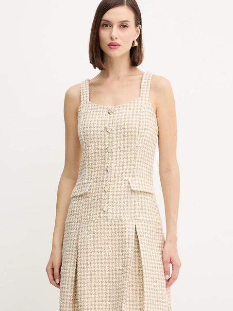 Morgan sukienka kolor beżowy mini rozkloszowana RAVEN.F - zdjęcie produktu nr 1