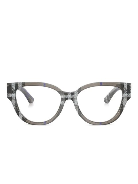 Burberry Eyewear cat-eye frame glasses - Grey - zdjęcie produktu nr 1