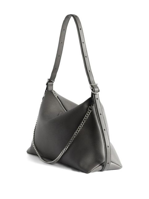 Zadig&Voltaire Jim grained-leather shoulder bag - Grey