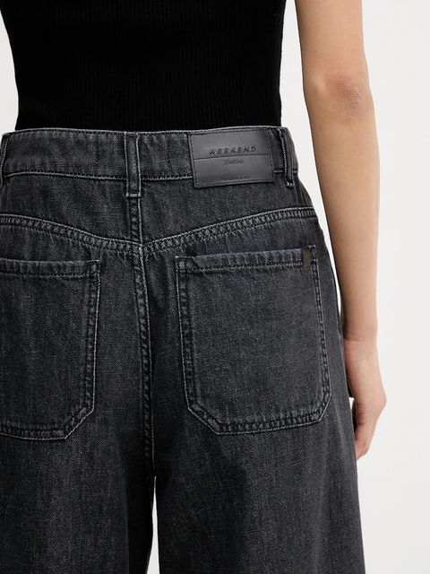 Weekend Max Mara jeansy VEGA damskie kolor czarny 2615181041600