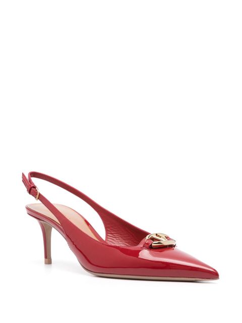 Valentino Garavani 60mm VLogo The Bold Edition slingback pumps - Red - zdjęcie produktu nr 2