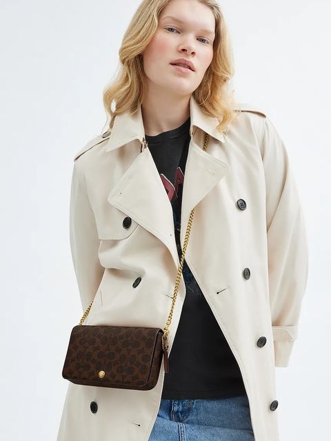 Coach torebka Mila kolor brązowy CAO03