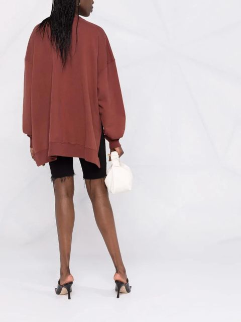 AMBUSH drawstring crewneck sweatshirt - Brown