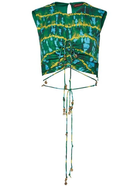 Altuzarra Ayana front-fastening top - Green - zdjęcie produktu nr 1