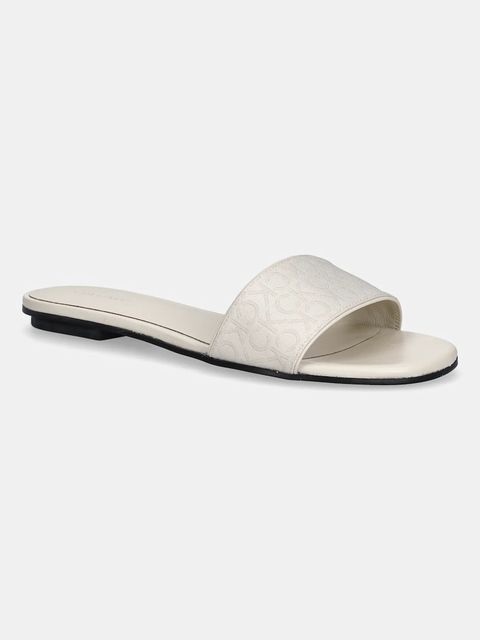 Calvin Klein klapki FLAT SLIDE - JACQ - zdjęcie produktu nr 2