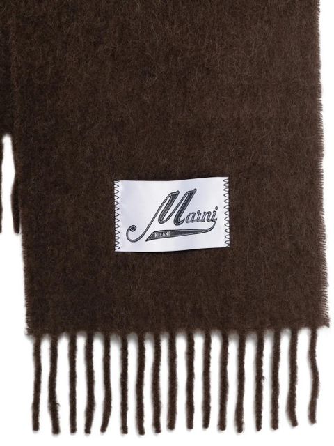 Marni fringed scarf - Brown - zdjęcie produktu nr 2