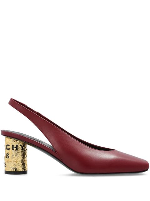 Givenchy square-toe slingback pumps - Red - zdjęcie produktu nr 1