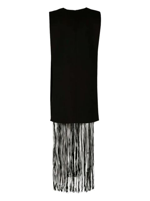 Sportmax Finnici fringed sleeveless mini dress - Black - zdjęcie produktu nr 2