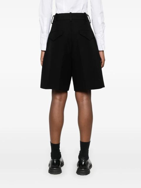 Jil Sander double cotton shorts - Black