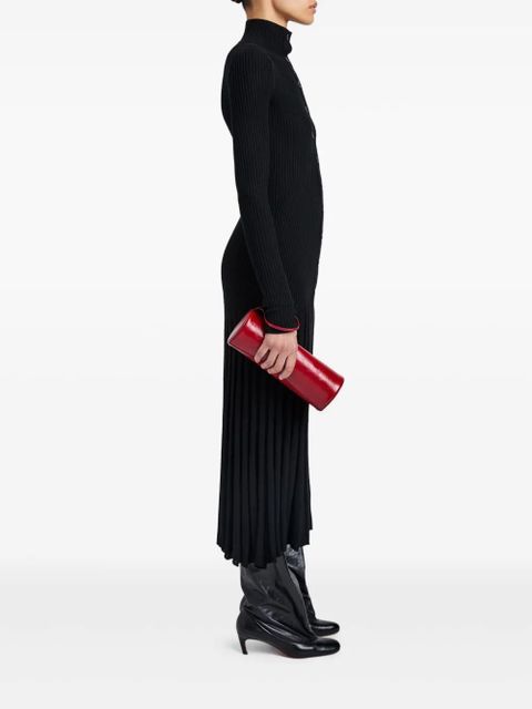 Proenza Schouler cylindrical leather clutch bag - Red