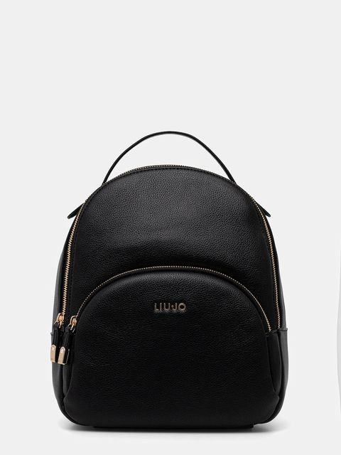 Liu Jo plecak damski kolor czarny mały gładki AA6209 E1012