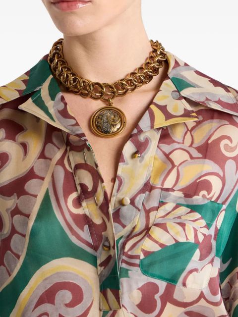 ETRO paisley-button chain necklace - Gold - zdjęcie produktu nr 2