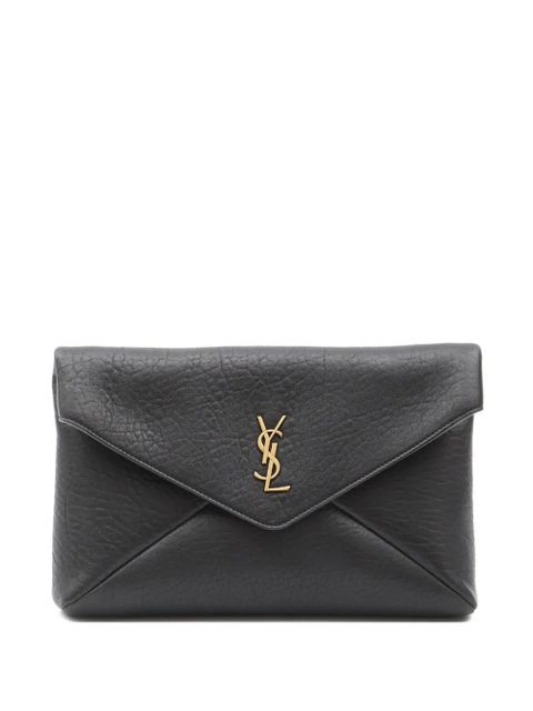 Saint Laurent large Envelope clutch bag - Black - zdjęcie produktu nr 1