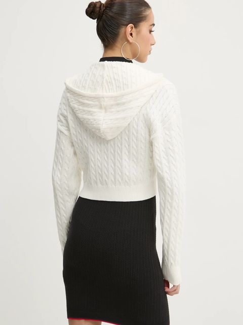 Tommy Jeans sweter bawełniany kolor beżowy DW0DW19334