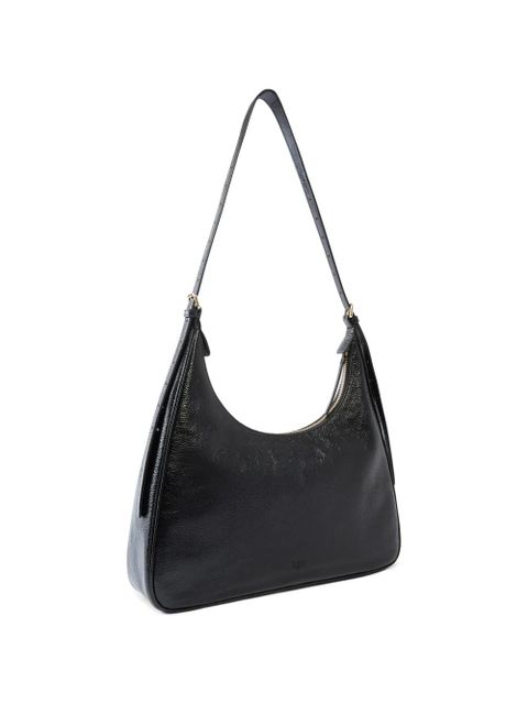 PINKO Love Birds grained-leather shoulder bag - Black - zdjęcie produktu nr 2