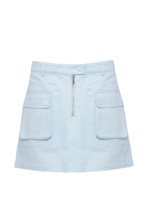 Casablanca zip-fastening cargo-pocket mini skirt - Blue - zdjęcie produktu nr 1