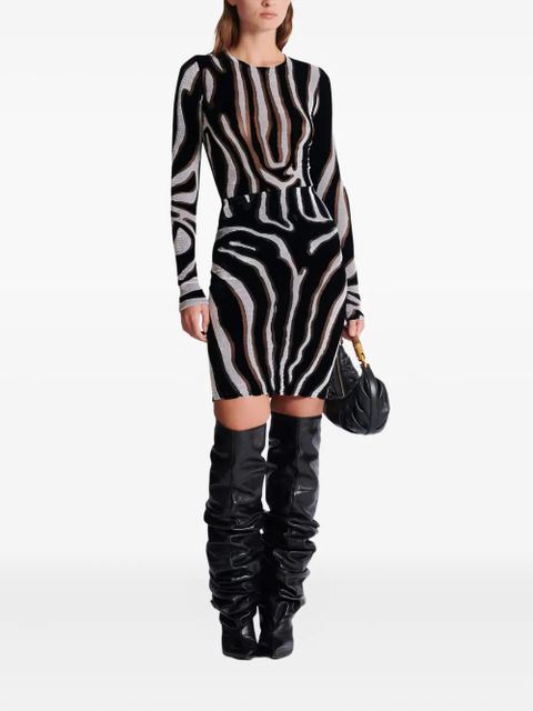 Balmain zebra-print top - Black