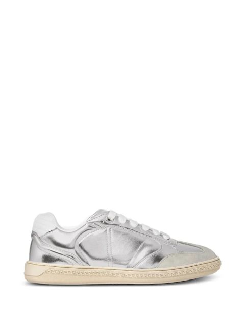 Versace panelled metallic sneakers - Silver - zdjęcie produktu nr 1