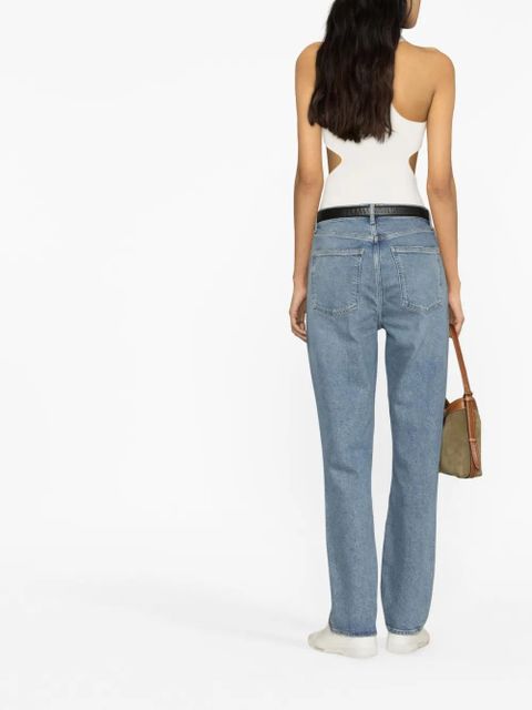 AGOLDE high-rise straight-leg jeans - Blue