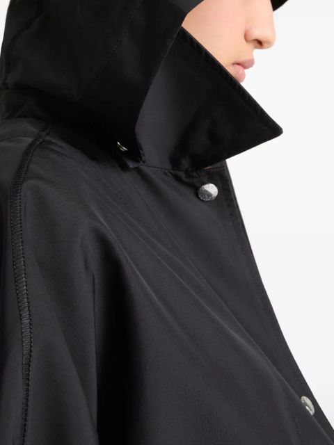 Yves Salomon hooded raincoat - Black