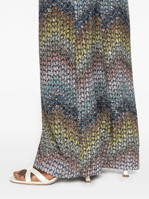 Missoni Sequined flared trousers - Blue