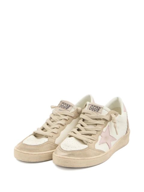 Golden Goose Ball Star suede-insert sneakers - Neutrals