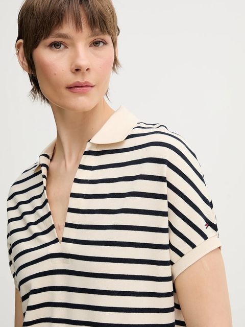 Tommy Hilfiger polo damski kolor granatowy WW0WW44512