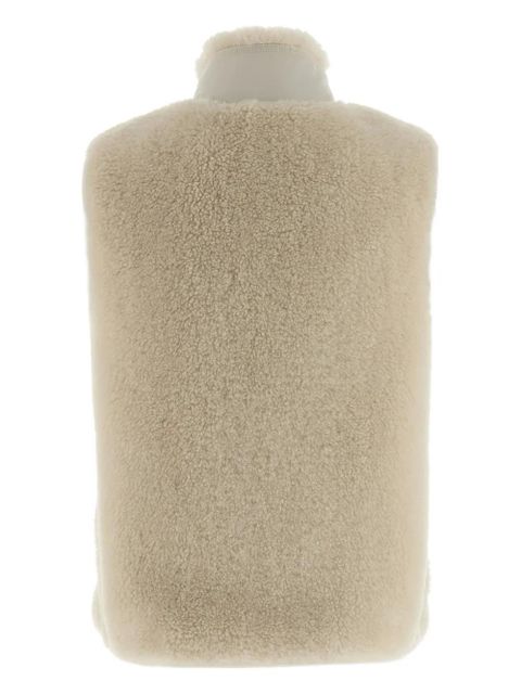 Tory Burch stand-collar fleece gilet - Neutrals