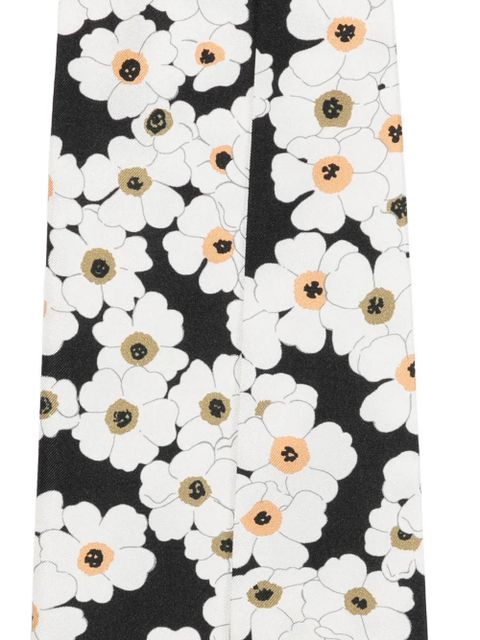 Valentino Garavani floral-print scarf - Black