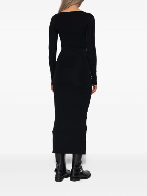 ENTIRE STUDIOS long-sleeve midi dress - Black