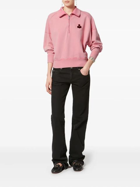 MARANT ÉTOILE Ross zip logo sweatshirt - Pink - zdjęcie produktu nr 2