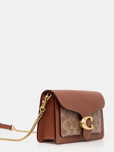 Coach torebka skórzana Tabby Chain Clutch In Signature Canvas - zdjęcie produktu nr 2