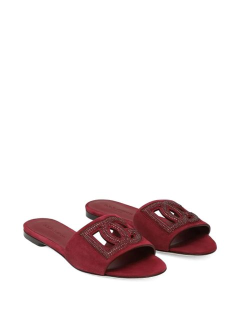 Dolce & Gabbana crystal-embellished sandals - Red - zdjęcie produktu nr 2