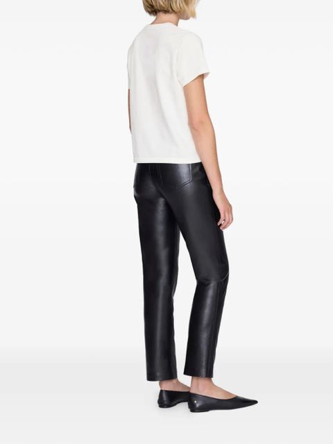 ANINE BING Shelley short-sleeve T-shirt - Neutrals